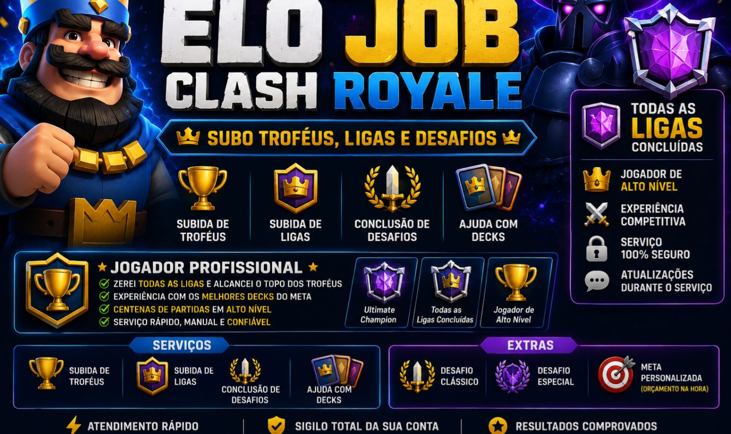 ELO JOB CLASH ROYALE | JOGADOR DE ALTO NÍVEL