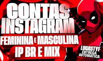 CONTAS INSTAGRAM MASCULINO E FEMININA IP BR + ENTREGA AUTOMÁTICA