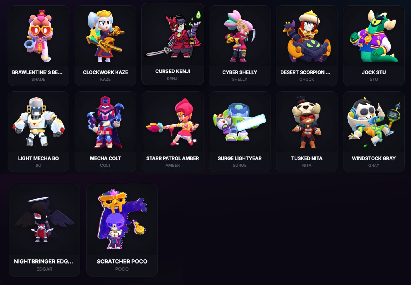 CONTA BRAWL STARS OG | 72K TROFÉUS | LENDÁRIO I BEST | 107 BRAWLERS (49 P11) | M