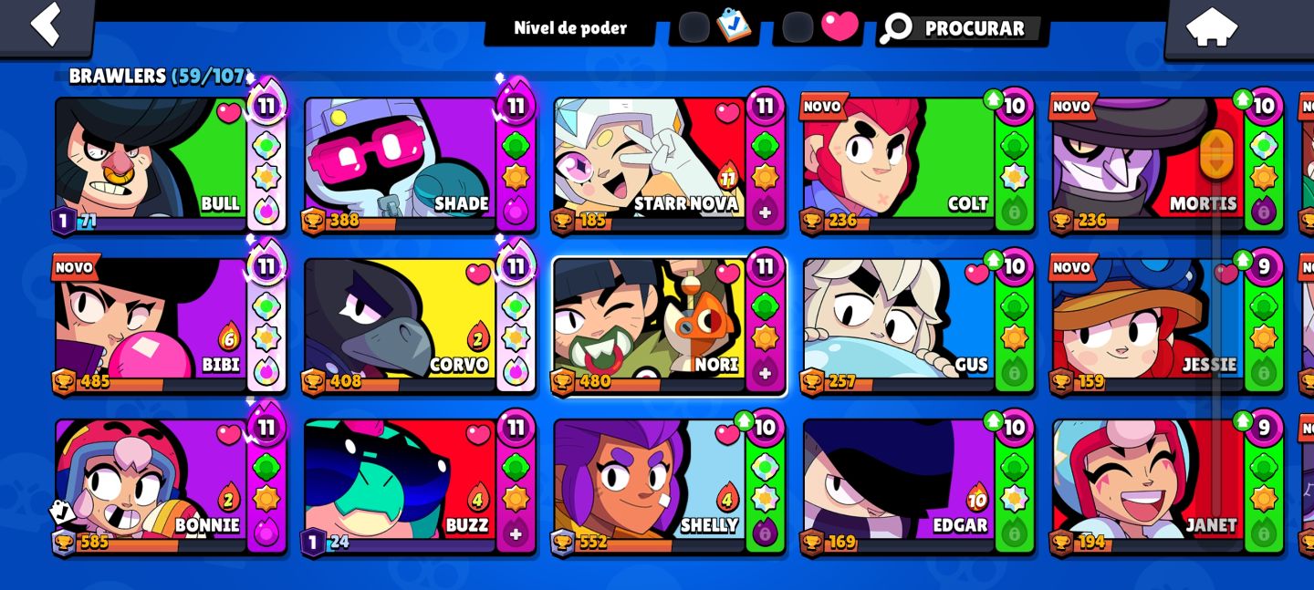 CONTA BRAWL STARS 2020 8.526 TROFÉUS Conta antiga, criada em 2020