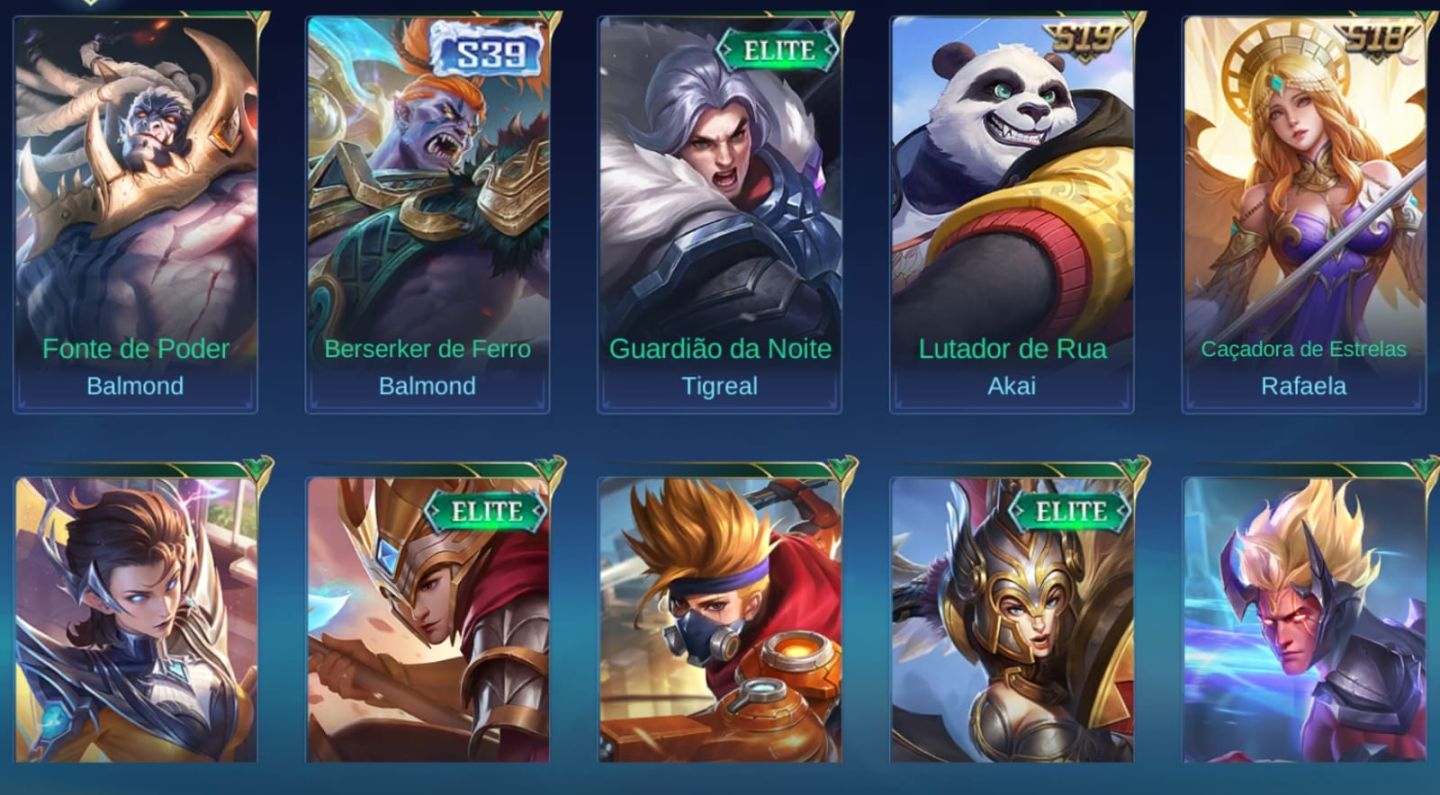 CONTA MLBB COM +7 ANOS DE HISTÓRIA | BORDAS EXCLUSIVAS & SKINS