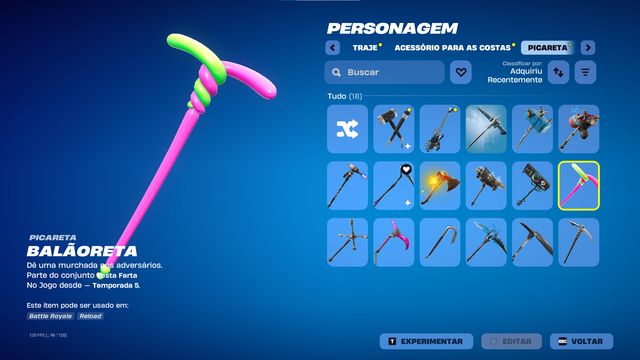 Conta Fortnite com Ragnarok + 21 Skins e 18 Picaretas Raras | 350 V-bucks