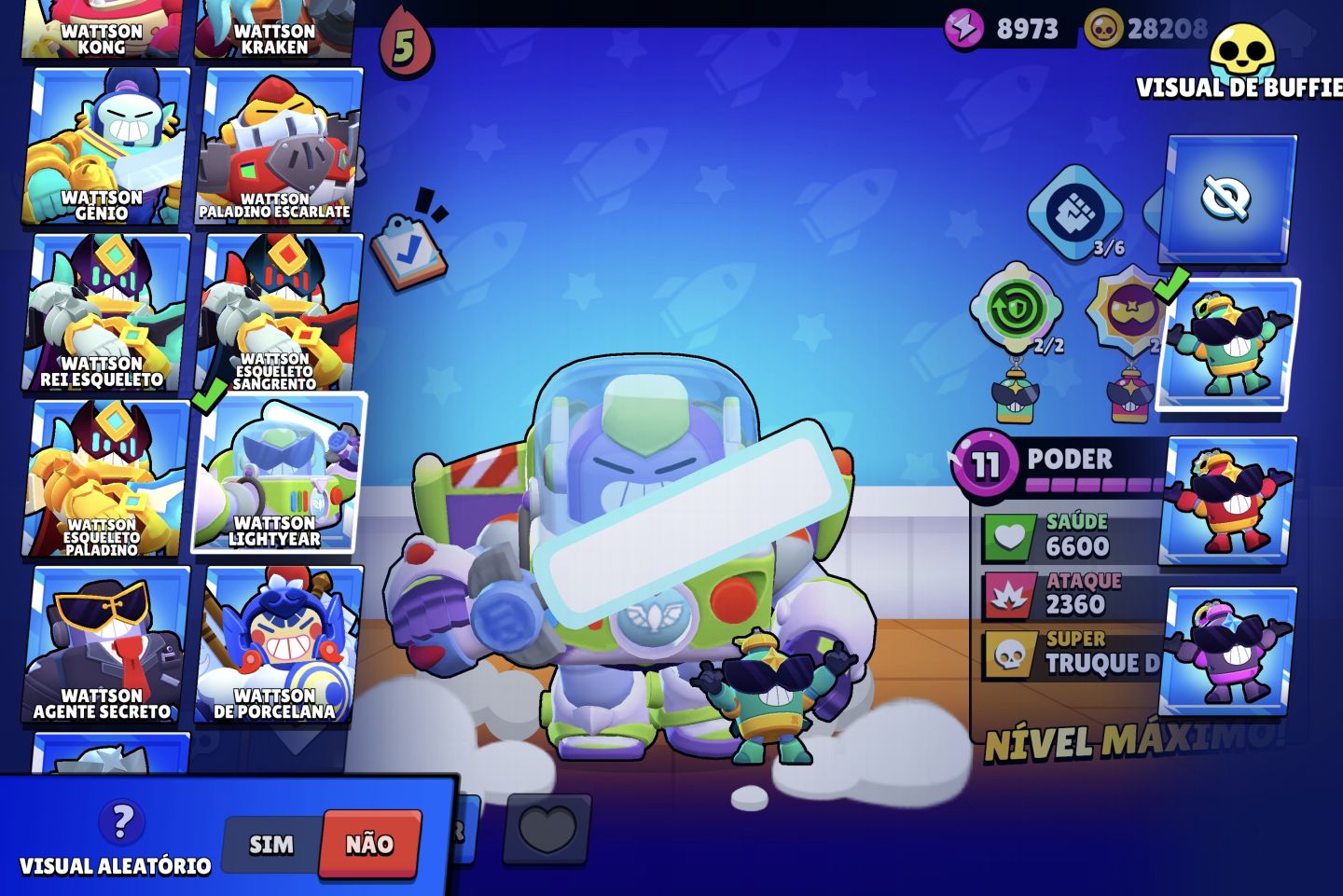 CONTA BRAWL STARS FULL LV11 HIPERCARGAS E BUFFIES / 105K TROFÉUS / 2 FRANK REI