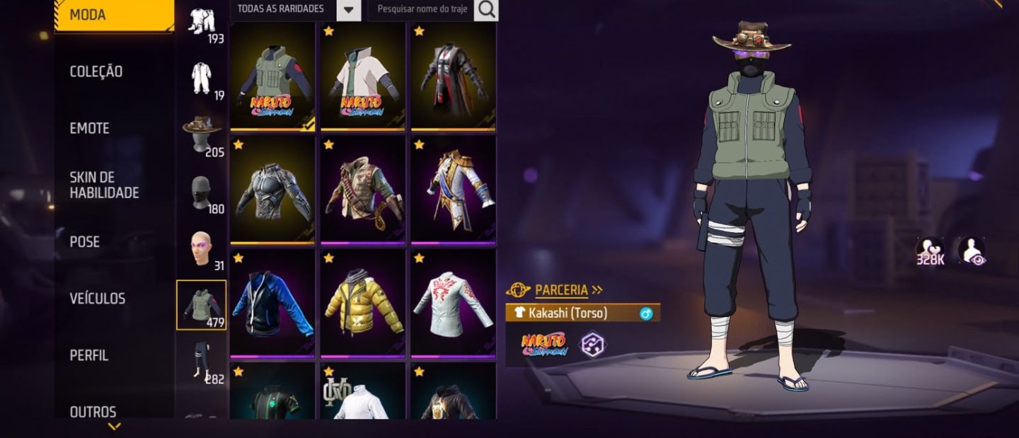 Conta de Free Fire muito boa com itens muito raro