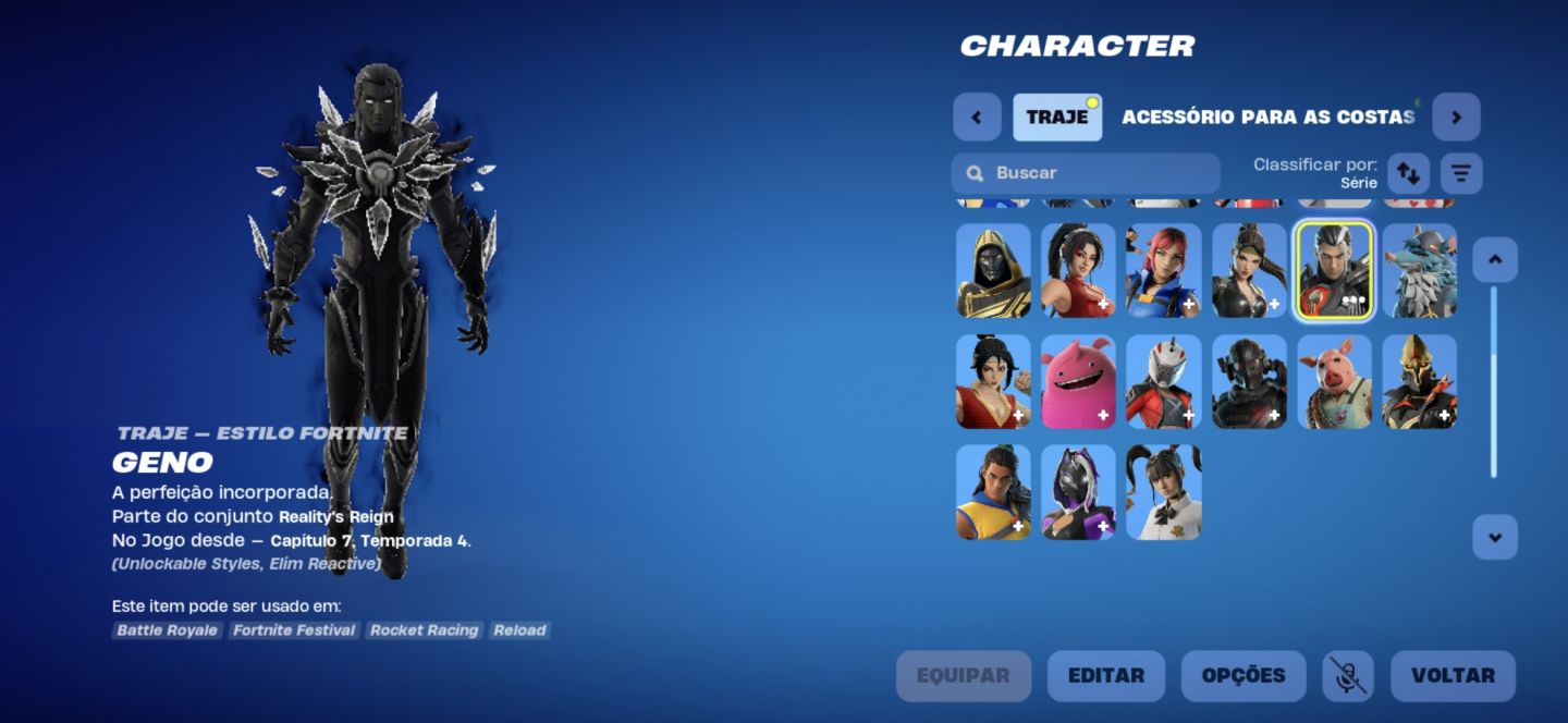 Conta fortnite estava com clube menor preço amongus e quebrado furtiva