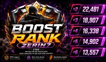 BOOST RANK CS2 PREMIER (Especial, Competitivo ou Braço Direito) PC
