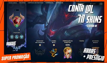 717 SKINS | 23 MÍTICAS | 19 PRESTIGIO | 5 ULTIMATE | 425 ÍCONES | RARA