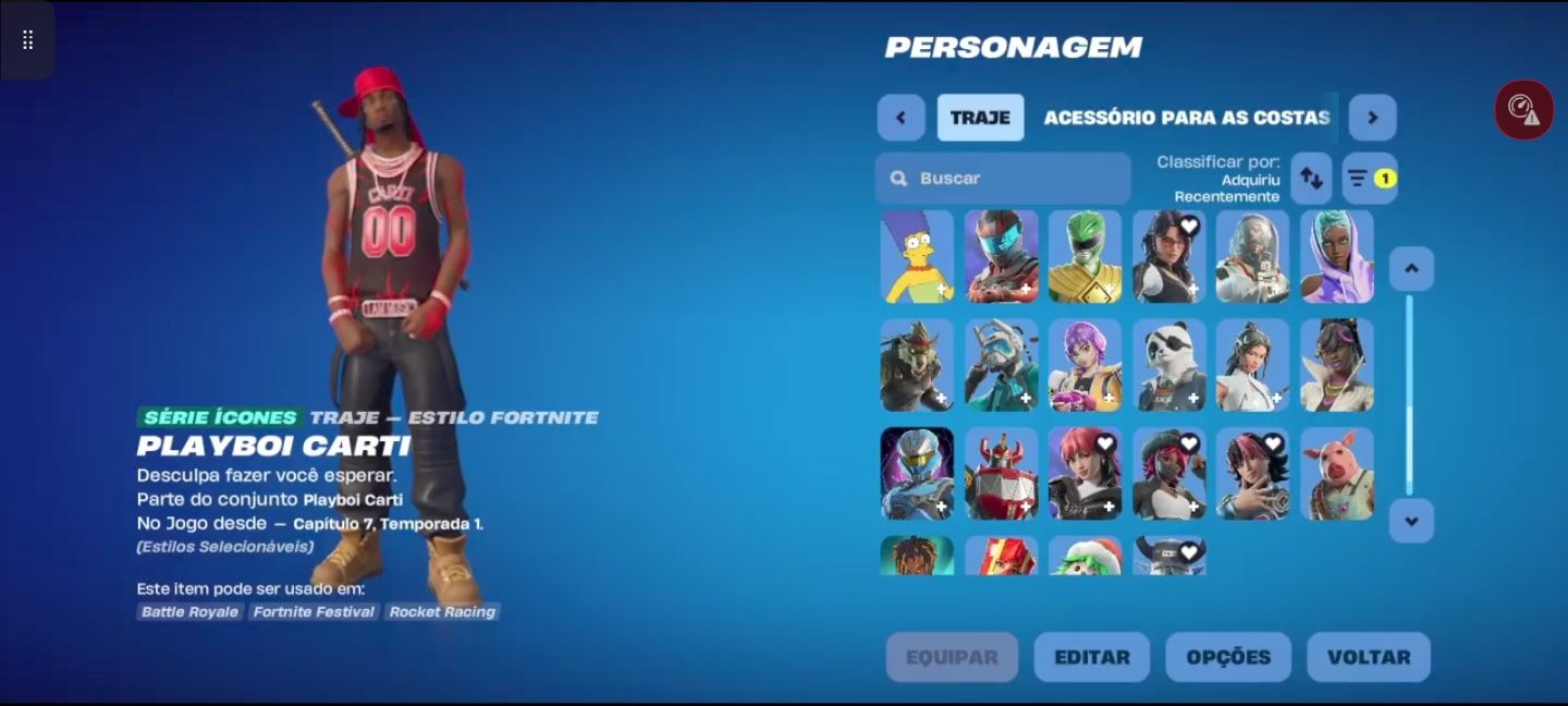 MELHOR CONTA TRYHARD BASIC / 1100vbucks / 62 skins / Passe de Batalha atual