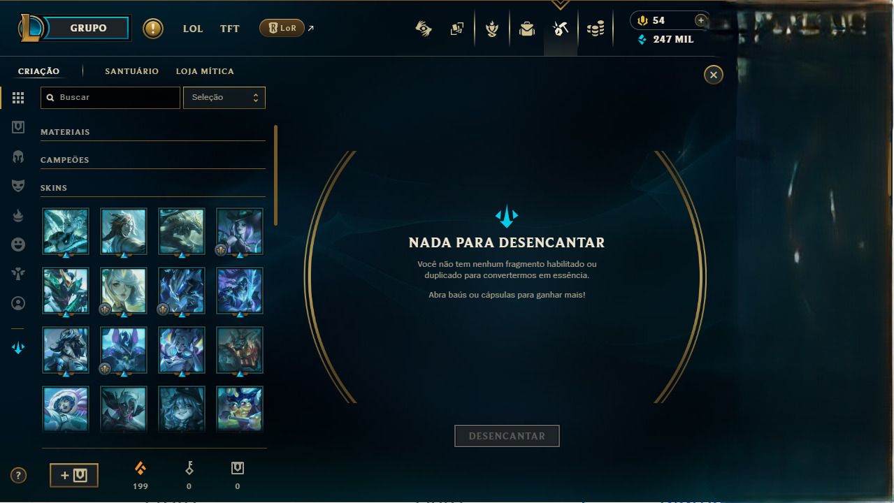 CONTA LOL / TUDO ALTERAVEL / SKINS 394