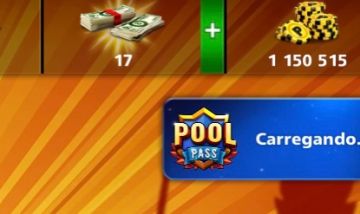 Conta 8 boll pool, com várias medalhas e tacos