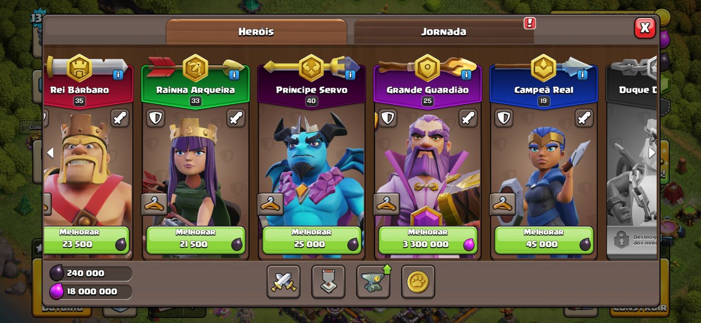 Conta Clash of Clans Level 135 CV 13