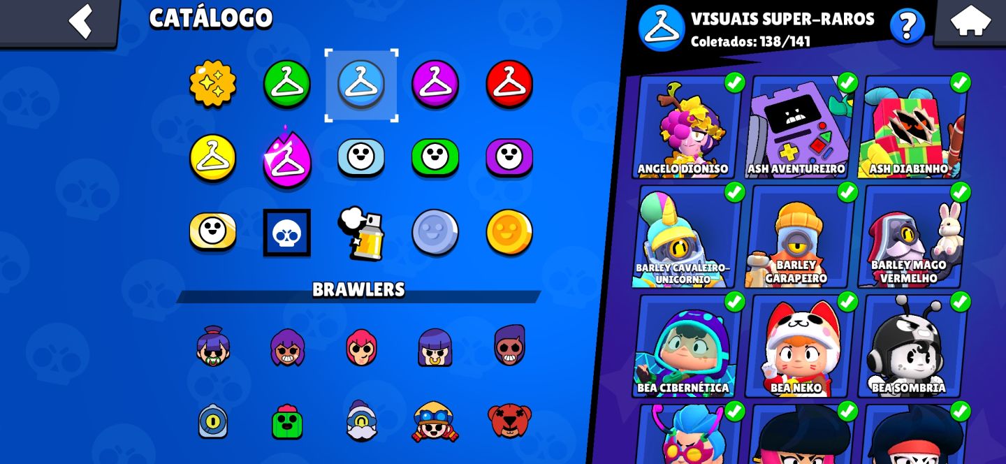 (50% OFF)Brawl Stars FULL | 130K Troféus + 773 Skins (2Frank Rei) + Fama Alien 2