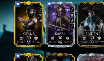 Conta de mk mobile com muitas cartas