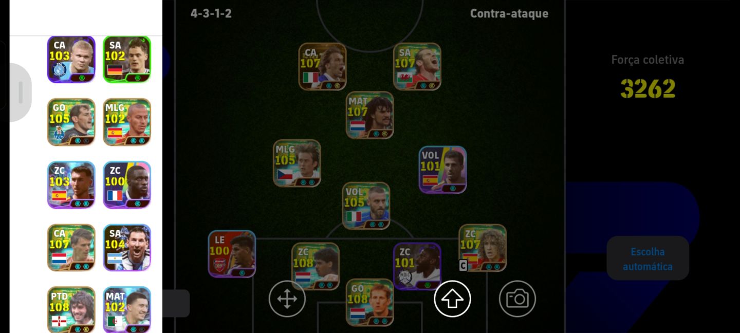 Conta Efootball com Del Piero big time e Gullit