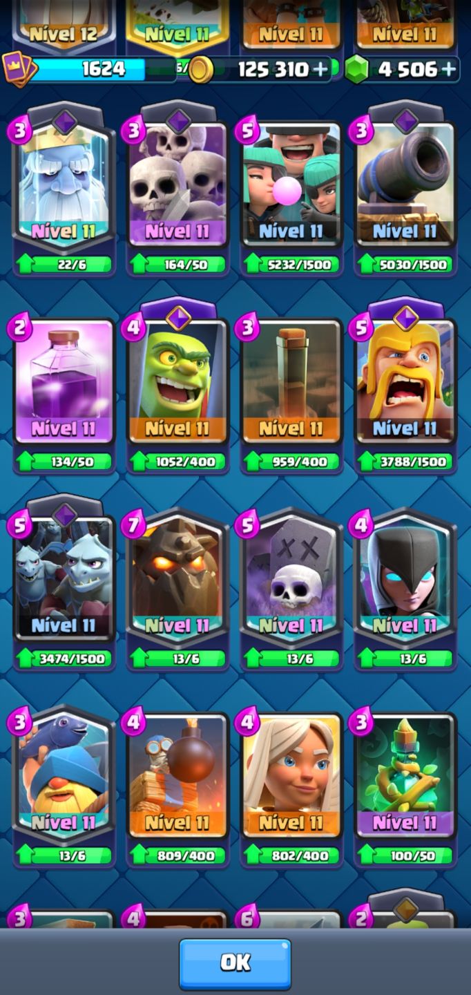 CLASH ROYALE CONTA 10 anos