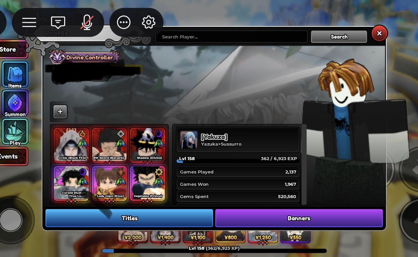 6 UNBOUNDS! CONTA DE ANIME EXPEDITIONS!!! MUITO FORTE! (MAIS BARATO)