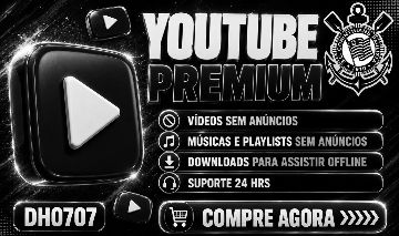 YOUTUBE PREMIUM FAMÍLIA 30 DIAS