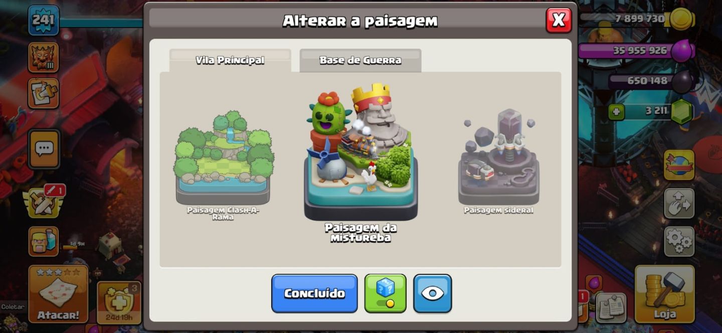 CV18 FULL RARO SKINS E PAISAGEM EXCLUSIVAS