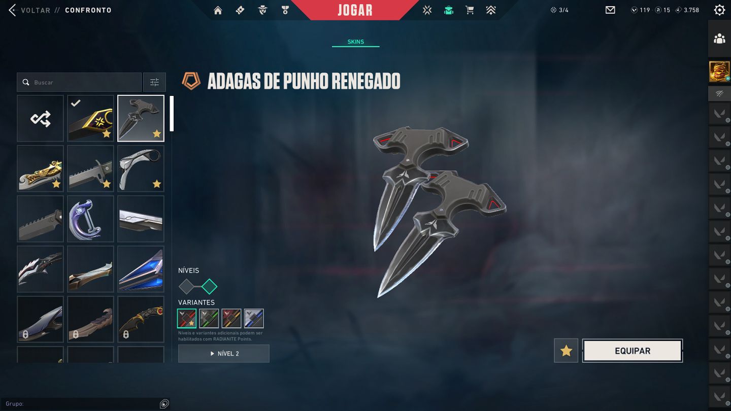CONTA VALORANT ASC 1 VANDAL CHAMPIONS 23 E MUITO MAIS