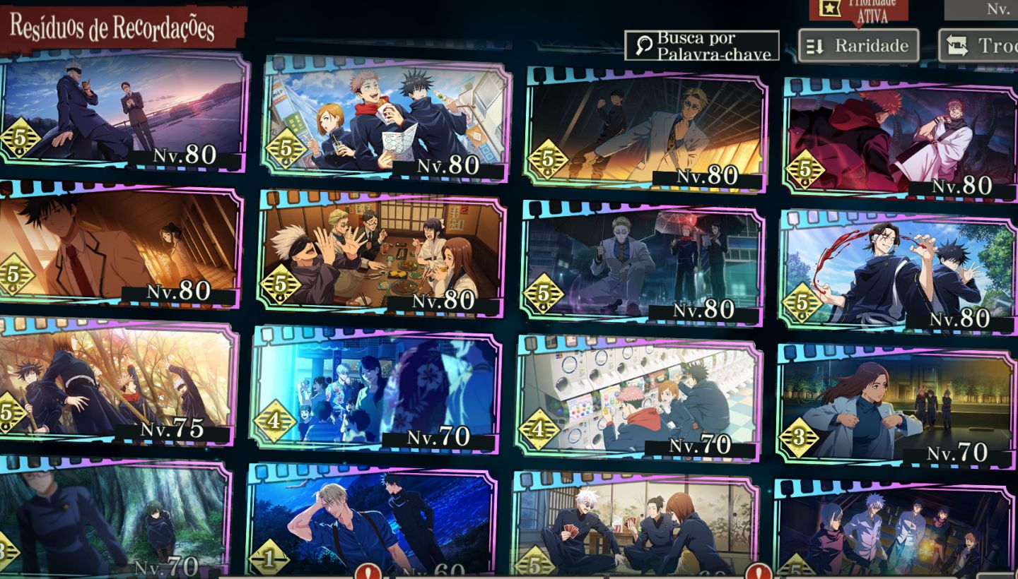 CONTA ENDGAME JUJUTSU PHANTOM PARADE SERVIDOR TW HK