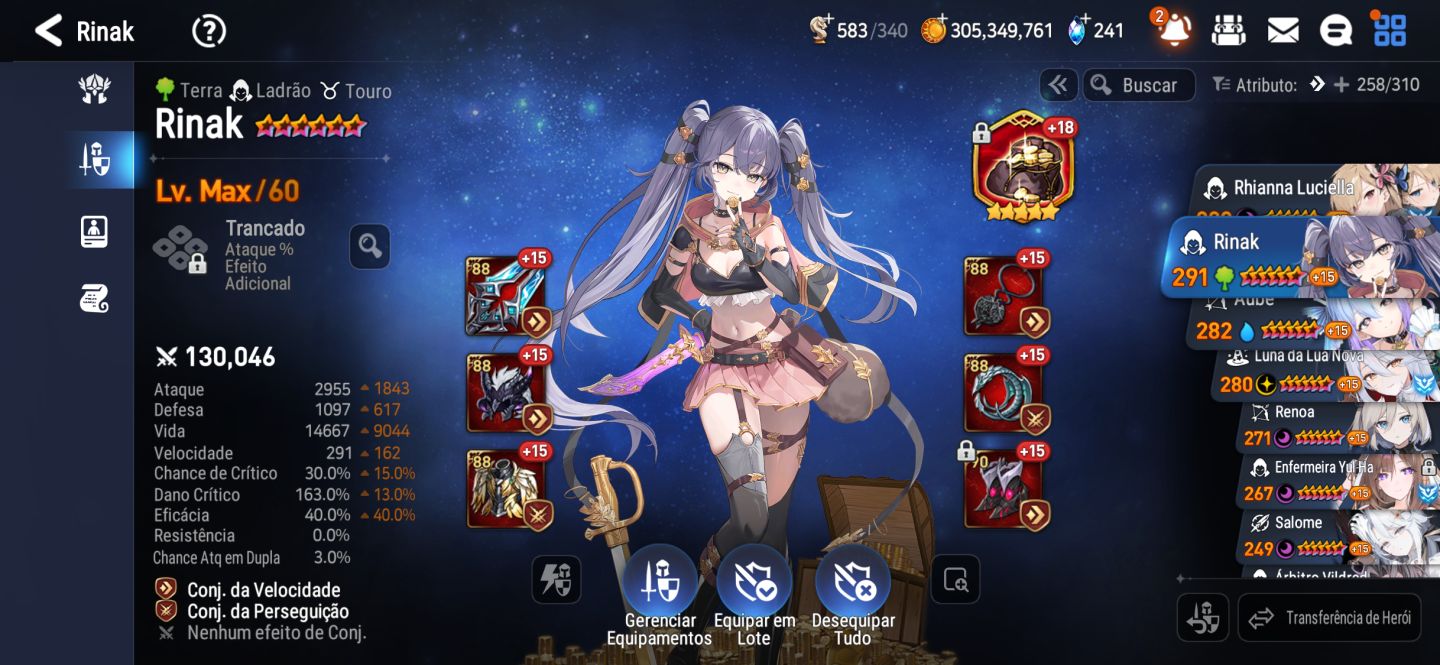 EPIC SEVEN - CONTA COM LISETTE E MUITOS OUTROS ML