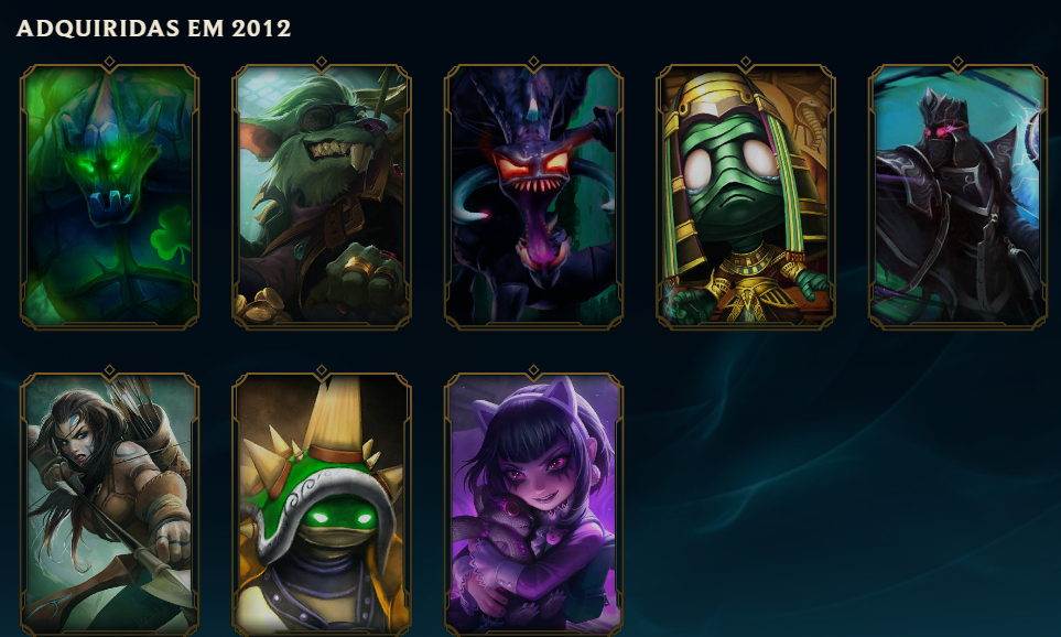 Conta antiga de lol 14 anos
