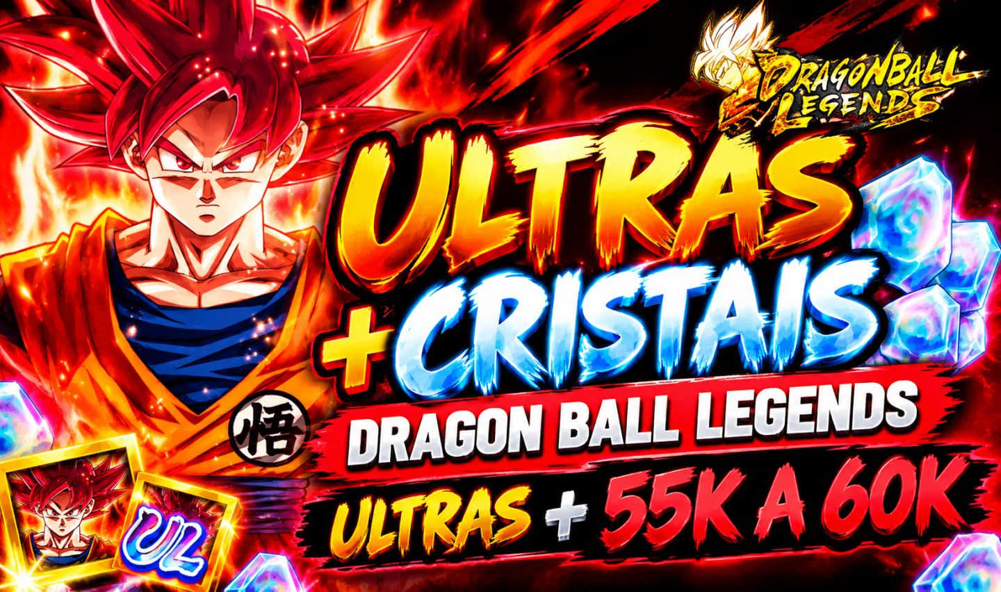 MEGA PROMOÇÃO!!! (10 CONTAS COM 55K A 60K CRISTAIS) DRAGON BALL LEGENDS
