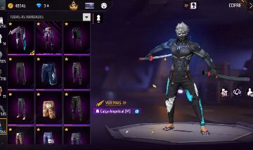 Conta Free fire gemada, angelical azul e fitinha branca (leia descrição)