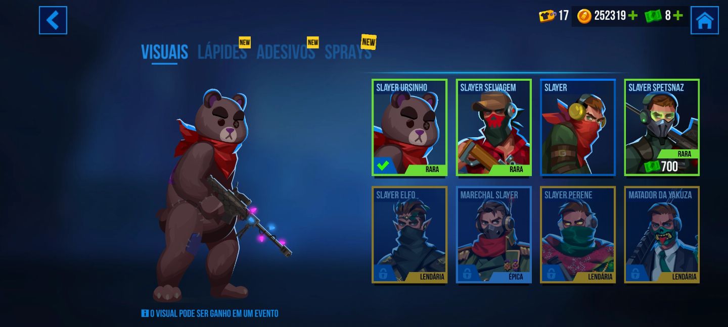 Conta de bullet echo upada com vários heróis celestial vários heróis no