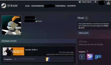 CONTA ANTIGA 2016 - CS2 PRIME COM 3 MEDALHAS + PREIMIER DISPONÍVEL! + BRINDE!