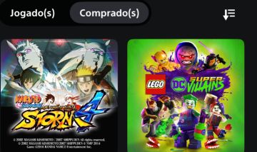 Conta PlayStation com naruto storm 4 e Lego dc super vilans