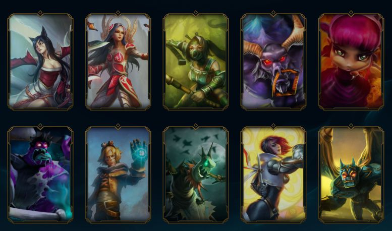 Conta LOL com 72 skins habilitadas / mercado noturno / lvl 72 / prata 1 / 443 RP