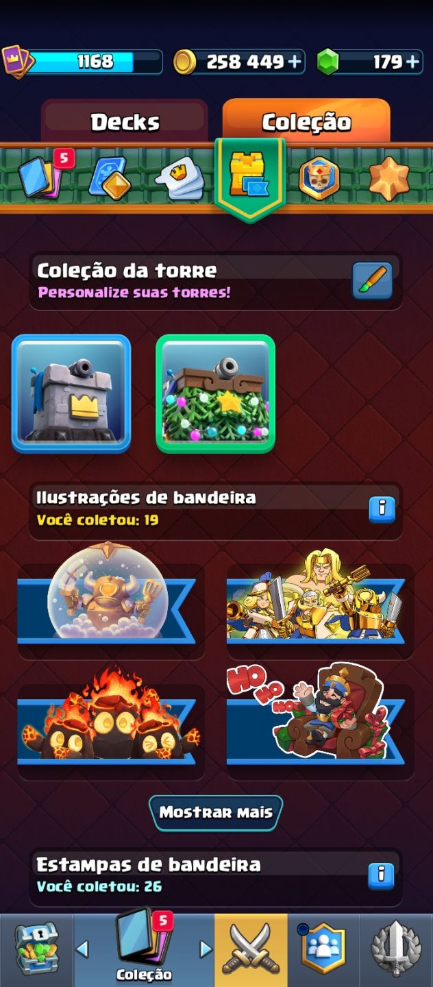CONTA DE CLASH ROYALE COM 9 NOVE ANOS