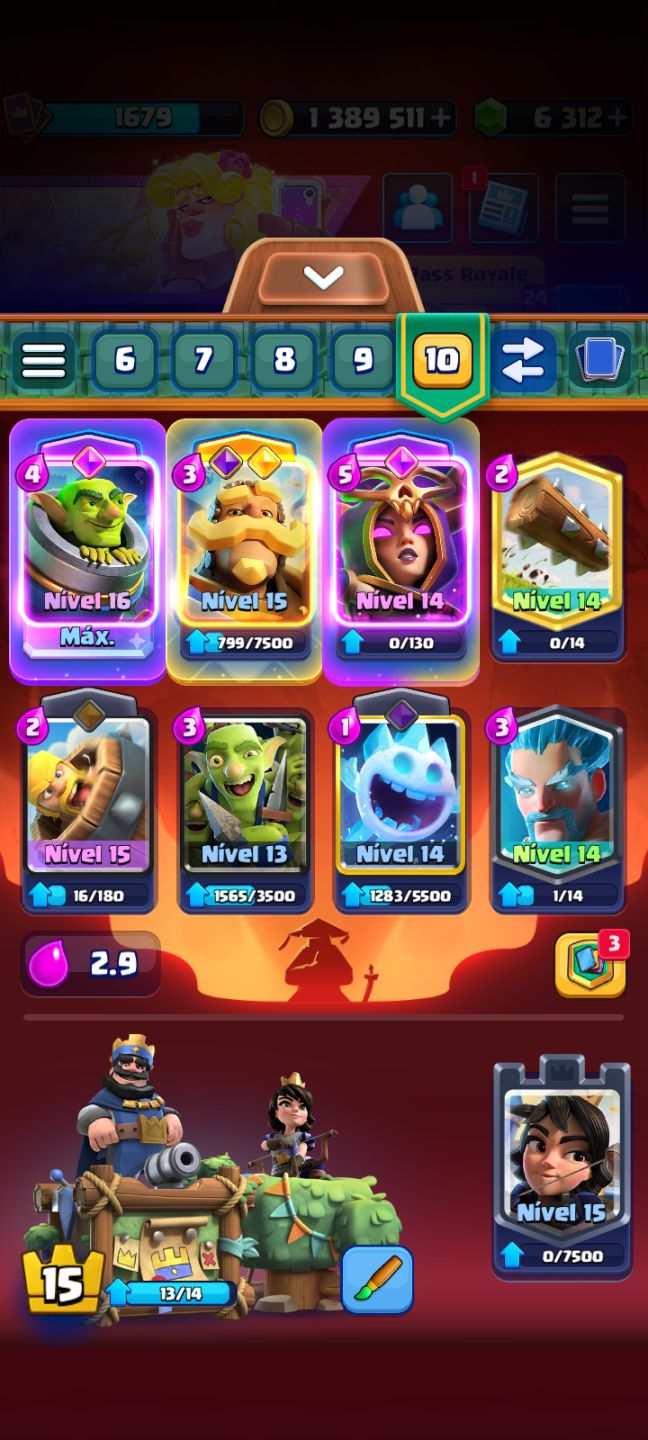 Conta de clash Royale com mais de 8k de troféus