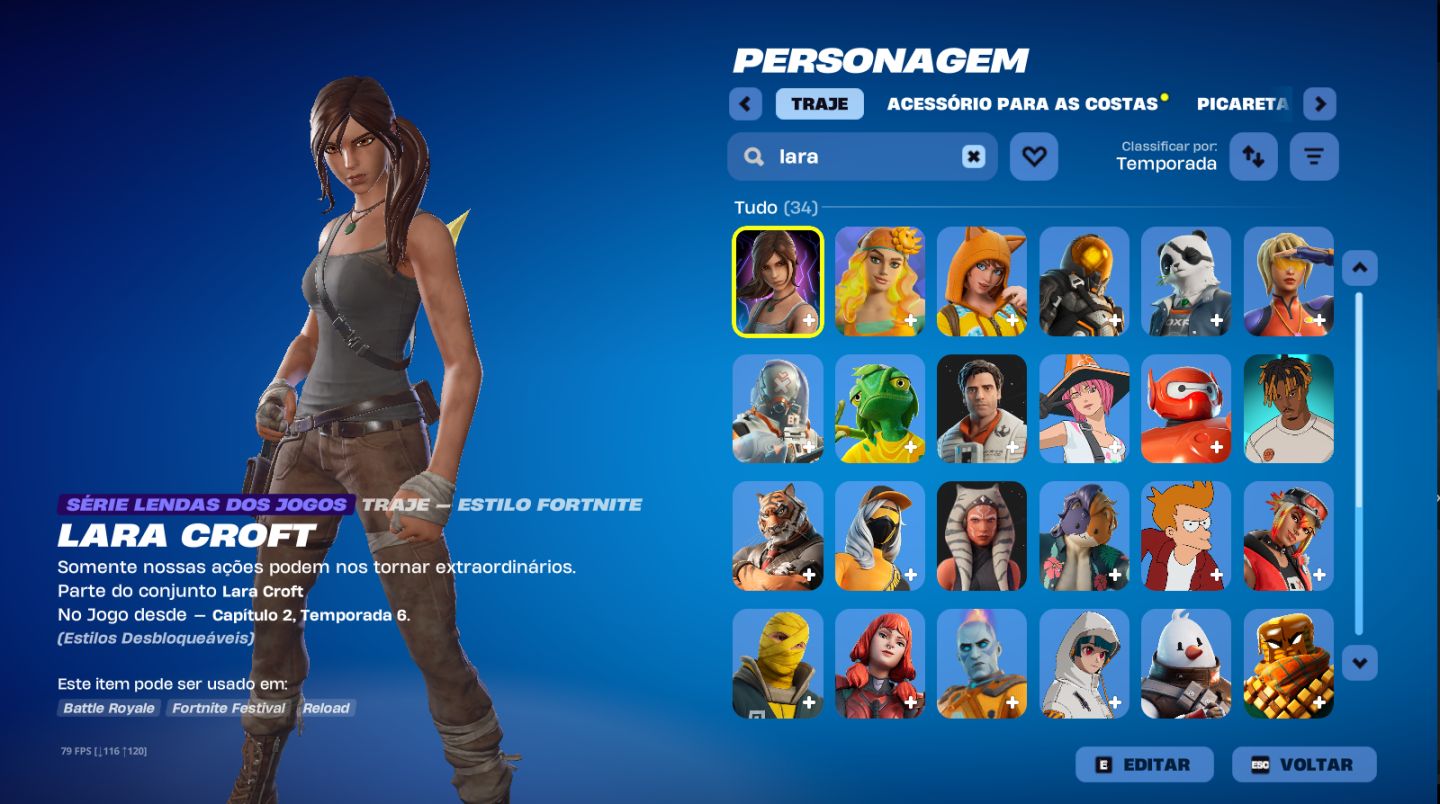 Conta fortnite og