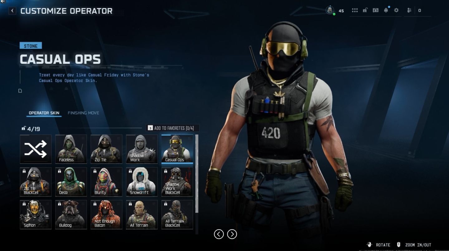 Conta Warzone com FrontMan, Dark metter, SamanthaPJ, Rick grimes, Michael myers