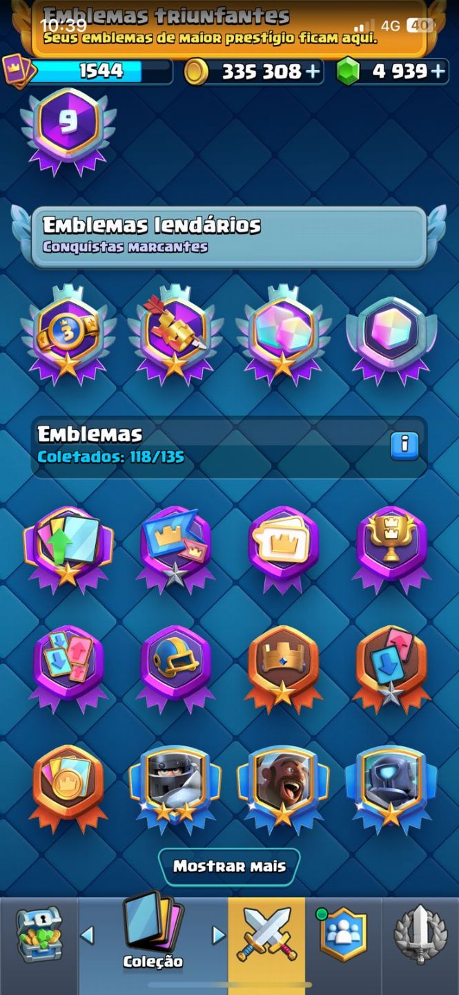 CONTA CLASH ROYALE RARA E MUITO FORTE 11.9K TROFÉUS/ 2 EM 1