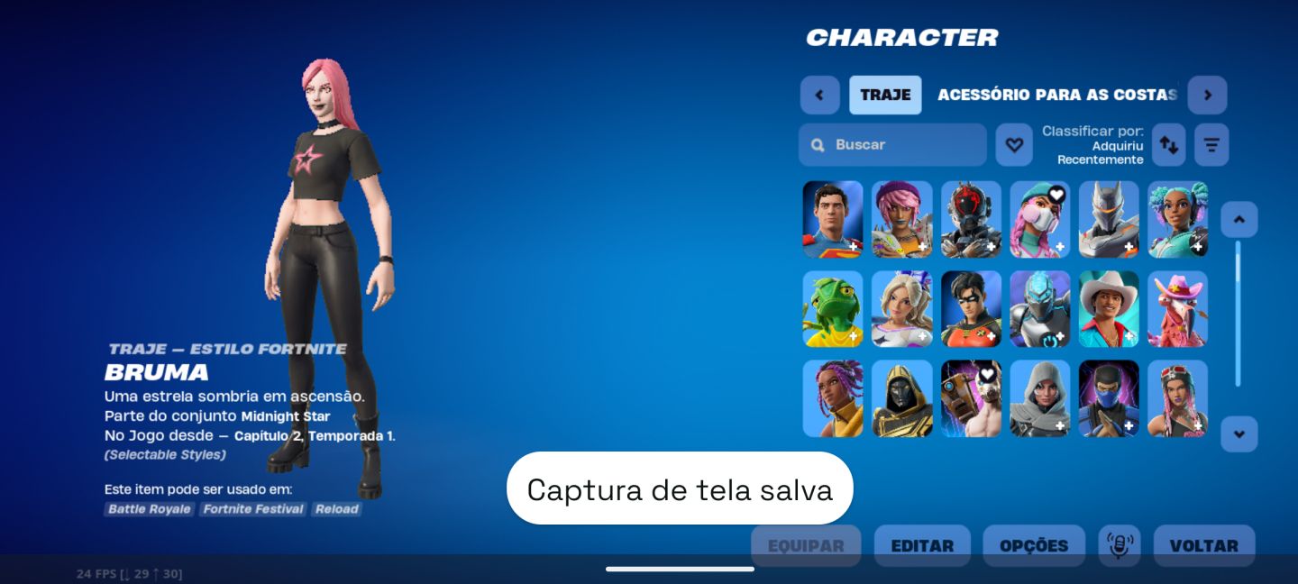 Fortnite com diversas skins!