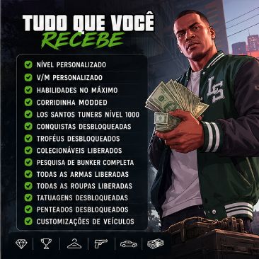 GTA 5 ONLINE LEGACY E ENHANCED - DINHEIRO + BRINDES