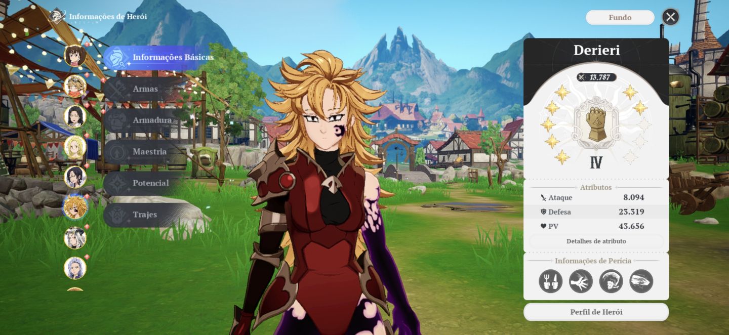 Conta do seven deadly Sins origins com muitos ssr