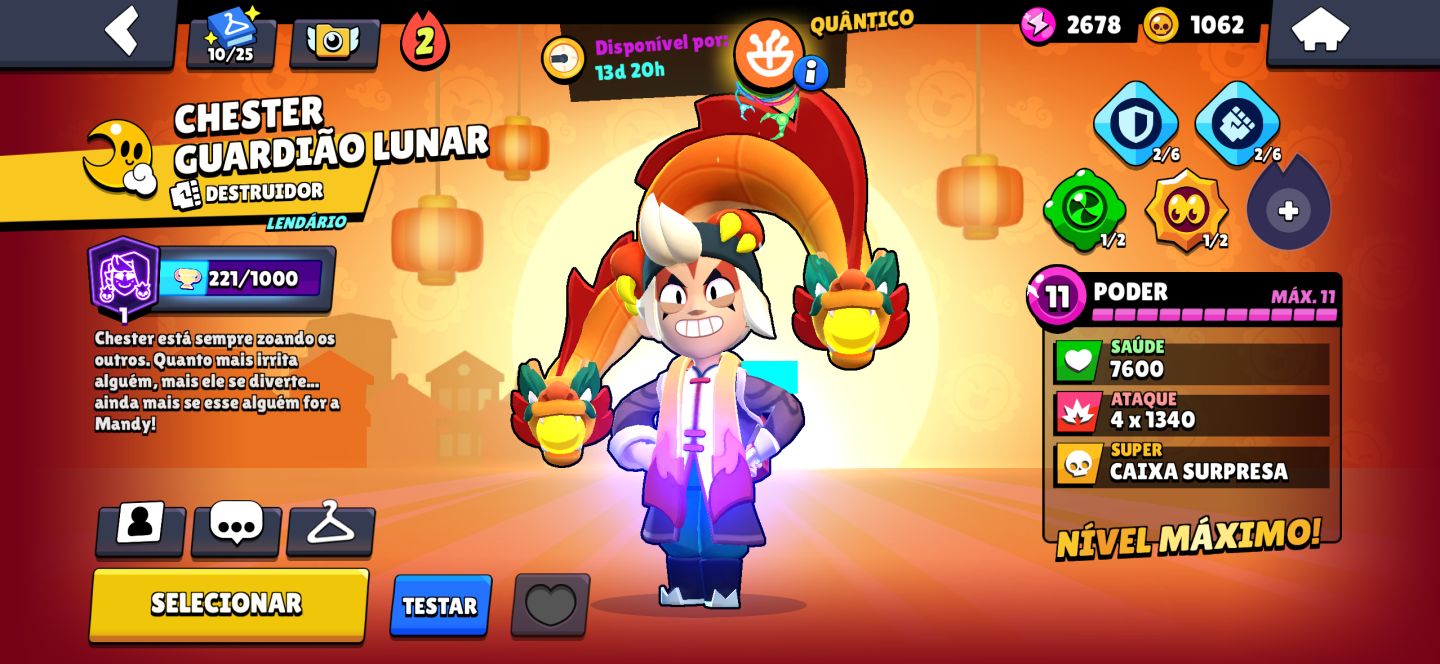 Brawl Stars 18.815 Troféus | 57 Brawlers | 4 Prestígios | Fang Full + Hipercarg