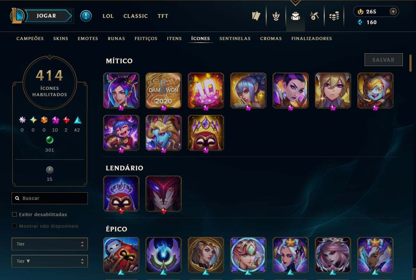 Conta Lol Feminina Desde 2014, Main Sup e Adc, Skins Fofas, valor negociável