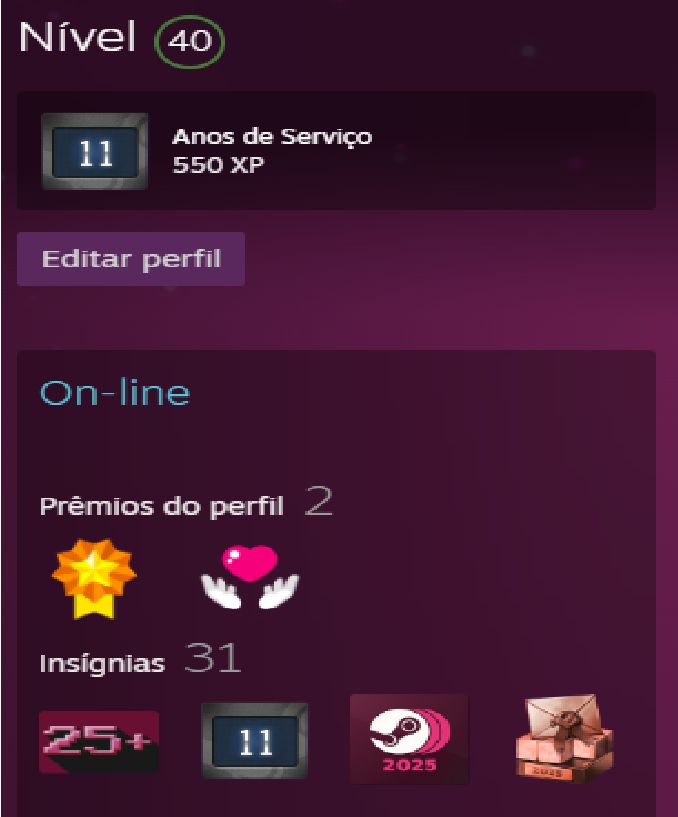 Conta Steam 11 anos Full Acesso com diversos jogos