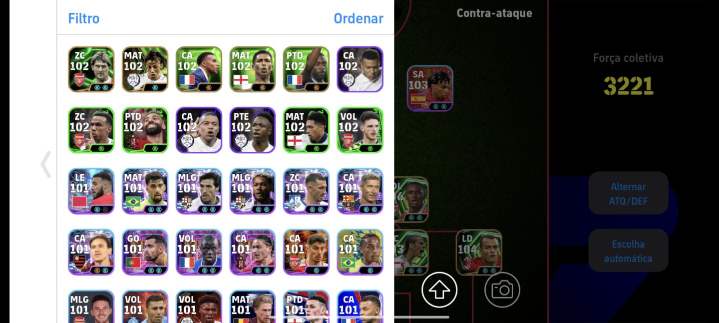 Conta Efootball a Venda - Nedved 105 Vieira 106 Desailly 107 . Konami id/email