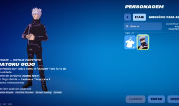 CONTA FORTNITE COM APENAS UMA SKIN GOJO