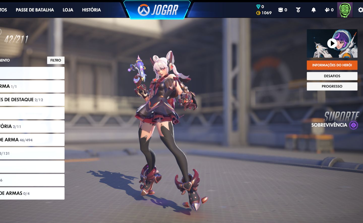 CONTA OW - EX- DIAMANTE - SKINS - 70 LENDARIAS E 3 MITICA - CONTA DE 2016