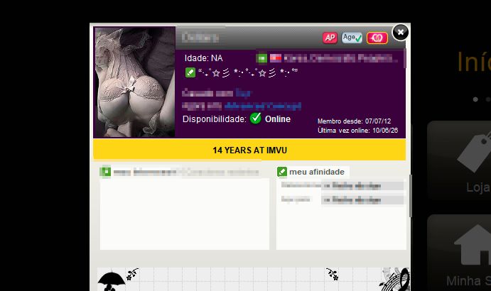 CONTA IMVU FEMININA NICK BONITO, MARRIAGE, AP & AGE POSSUI 14 ANOS DE CONTA!