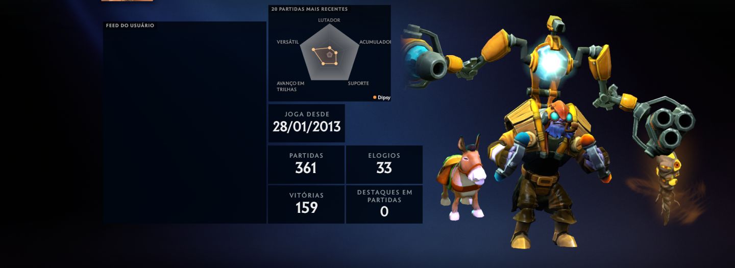 Conta Dota 2, 400 hrs, Histórico de Arauto/Guardiao, esta para calibrar de novo