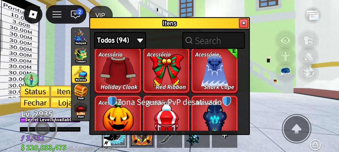 PROMOÇÃO-CONTA TOP BLOX FRUIT 10/10