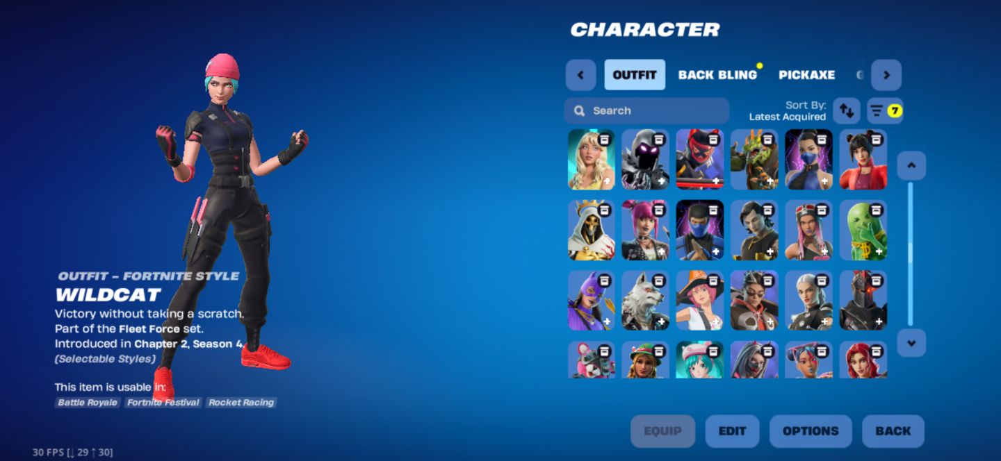 CONTA DE FORTNITE COM WILDCAT